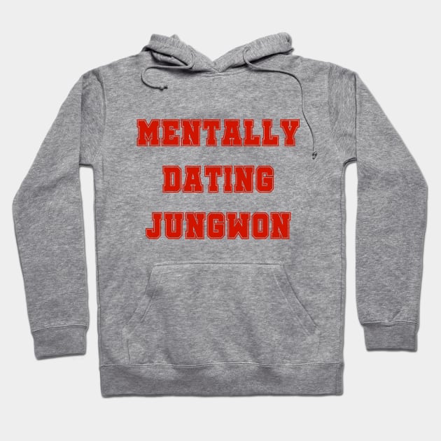 Mentally dating Enhypen Jungwon text | Morcaworks Hoodie by Oricca